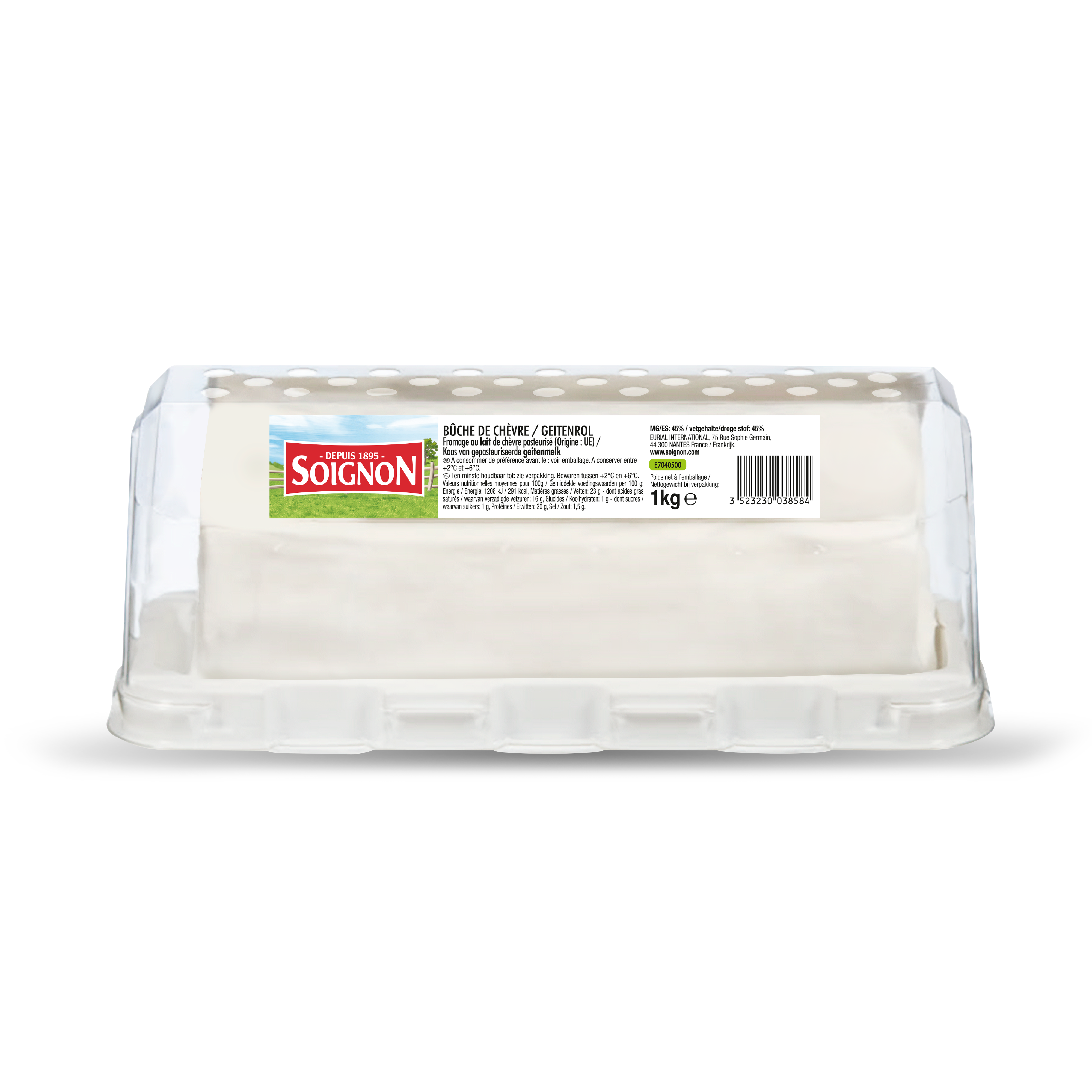 RIPENED GOAT CHEESE LOG 1KG