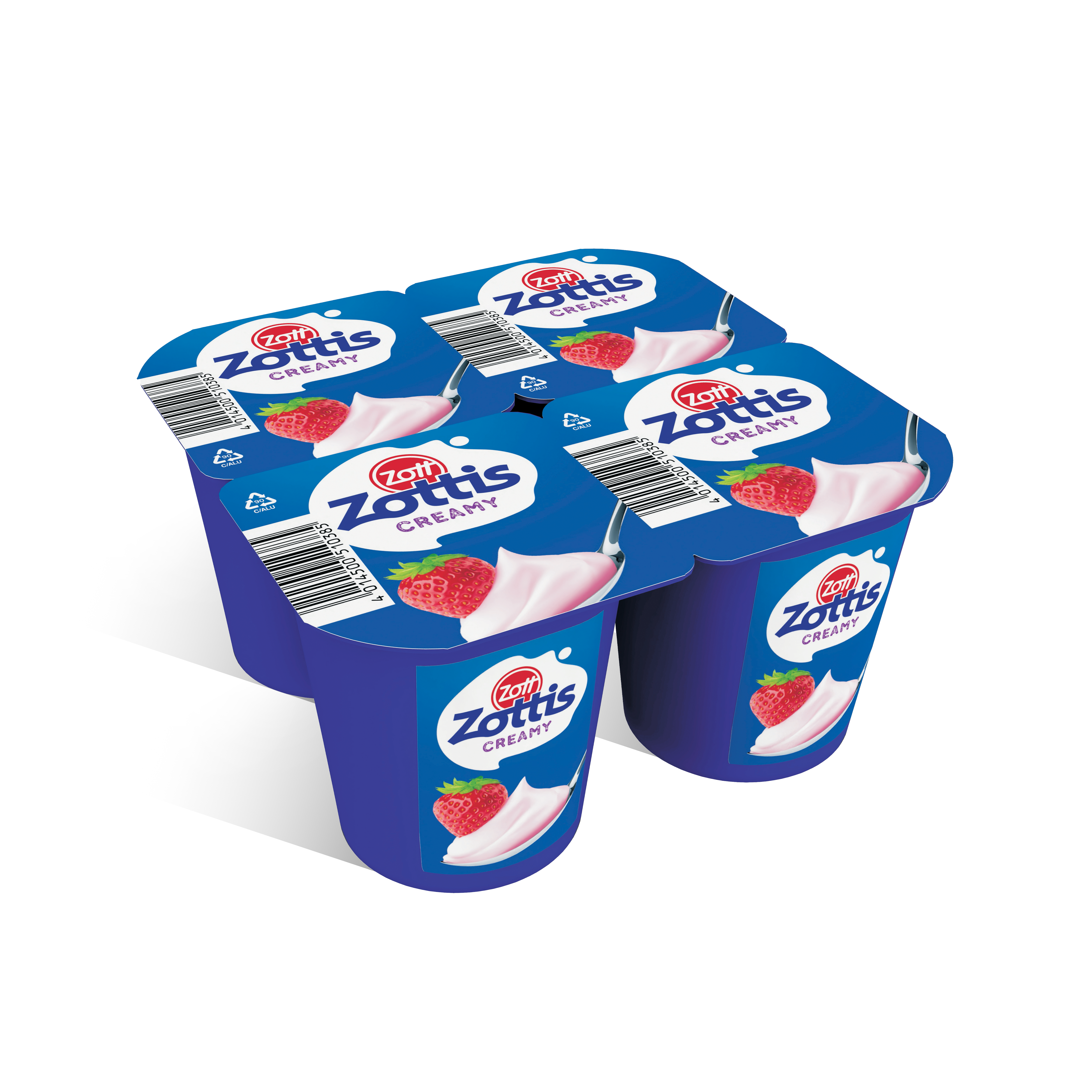 ZOTTIS CREAMY YOGURT STRAWBERRY 4x115G